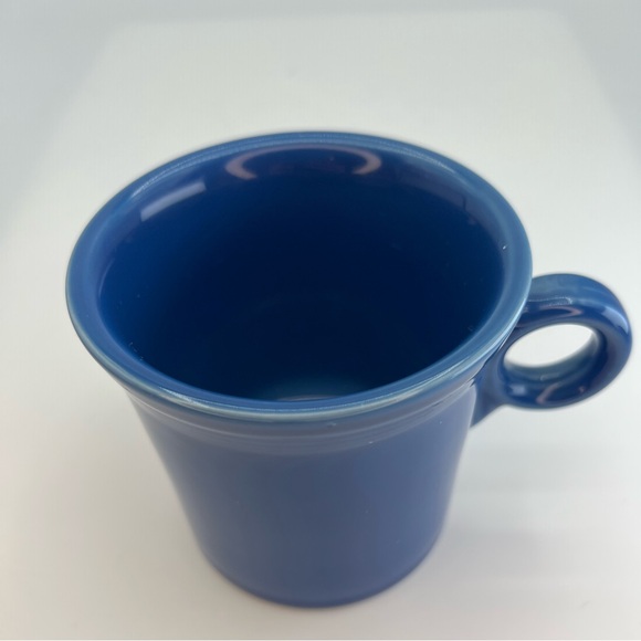 Homer Laughlin Fiesta Ware Ring Handled Peacock Blue Coffee Cup Mug USA - Picture 3 of 5